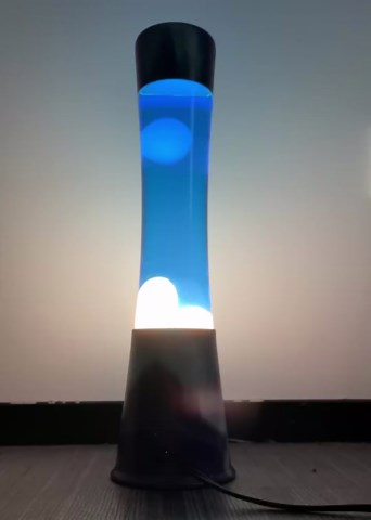 Liquid Motion Lamps - Aurora Blue Liquid / White Wax, Beautiful Lamp, Relaxing Light, Night Light , lamps for adults, teenagers, and children, Bedroom Light Living Room, Novel and Cool Decorations