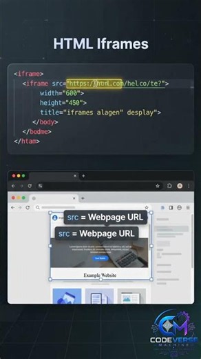 HTML Iframes Explained in 30 Seconds | Embed Web Pages, Videos & Maps