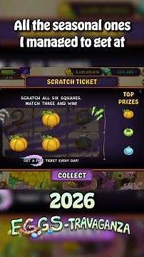 All the Seasonal I Won at Eggs-Travaganza 2026 | My Singing Monsters