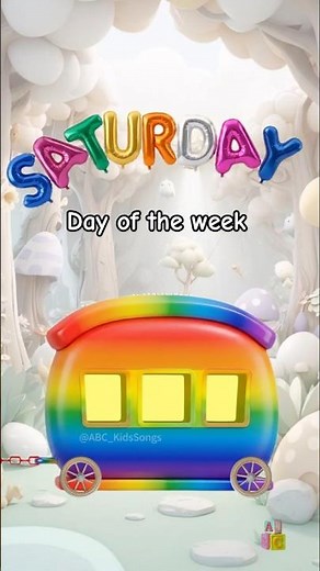 Days of the Week Balloon Train! 🎈🚂 Learn Days for Kids #shorts #shortsfeed