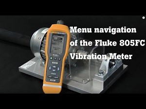 How to use the menu navigation of the Fluke 805FC Vibration Meter