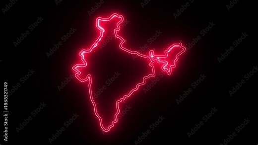 Map of India illustration showing the country’s geographical outline, suitable for educational and design use.