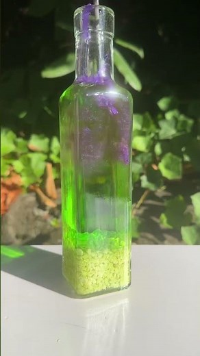 Making my new Glow in the Dark Witch's Brew Halloween potion bottle!