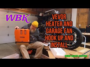 At home “shop” set up part2. Setting up the @vevor.official heater and garage fan @WeirdBeardKustom