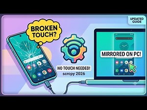 How to Control Phone with Broken Touchscreen using PC (scrcpy 2026 Tutorial)