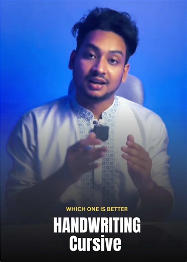 Children usually start with basic handwriting. It helps them learn letter shapes, spacing, and clarity. Good handwriting builds a strong foundation for writing. For adults, students, and professionals, cursive writing is often more practical. It is faster, smoother, and looks more elegant in notes, signatures, and formal writing. So the truth is: Handwriting builds the foundation, Cursive adds speed and beauty. Both are important at different stages of life. ✨ Practice both to develop a strong a