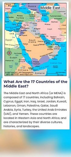 Middle East Countries Map