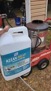 Hotsy 555 Pressure Washer burning Klean Heat Kerosine cleaning Bobcat A770