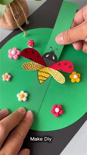 How to Make Flapping Paper Ladybug 🐞 | Easy Moving Paper Craft for Kids #starcutouts #kidspapercraft