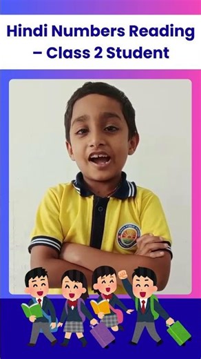 Hindi Numbers Reading | Class 2 Student | Arka School Hanamkonda