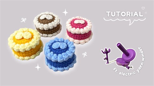 Crochet mini cake tutorial | Beginner-friendly DIY amigurumi