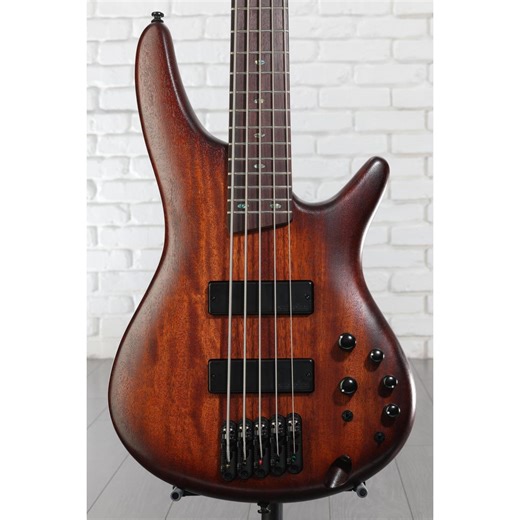 Ibanez Standard SR505A 5-string Electric Bass Guitar - Mahogany Brown Burst Low Gloss