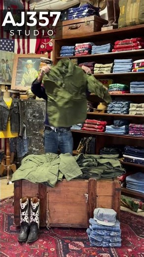 American Vintage 🇺🇸 Denim, Leather & Military | AJ357 Studio Reel #vintage