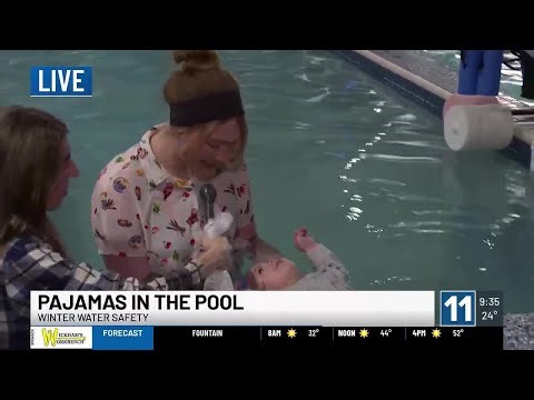 WATCH: Jammie January at Colorado Springs swim school!