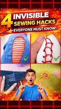 Invisible Stitch Tutorial, Simple Aur Professional Tareka #invisiblestitch #sewinghacks #silaitricks