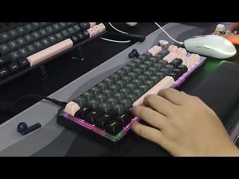 Akko Jelly Switches (Linear) sound test. Jelly black v. Jelly Starfish v. Jelly Pink - Lychee g66