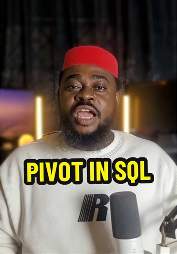 PIVOT IN SQL #sqlpivot #sql #coding #DevTalks #NigerianTechTok #softwareengineering #softwaredeveloper #programming #sqlconcepts #techtips