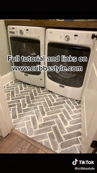 DIY Faux Brick Floor Painting Tutorial