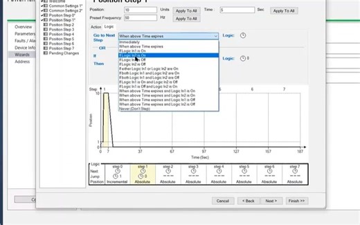 12PowerFlex 525 Drive Positon Step Logic Wizard