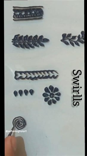 Basic henna patterns