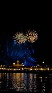Happy Friday! Take a few minutes and enjoy Happily Ever After under the stars from a fireworks cruise! #happilyeverafter #happyfriday | See WDW