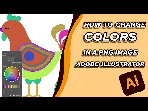 How to Change the Colors of a PNG Image [Adobe Illustrator 2024]