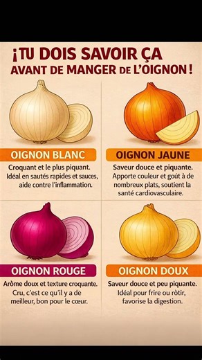 👉 Blanc, Jaune, Rouge : Quel Oignon Choisir Et Pourquoi ? 🧅 #bienetre #conseilssante #oignon #manger