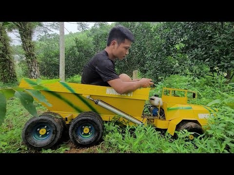 dump truck, offroad, volvo a30g | rc action homemade