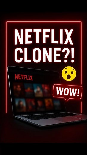 🚀 Build Your Own Netflix Clone Website in Minutes! | Netflix Clone Tutorial 😲🔥 #webdevelopment