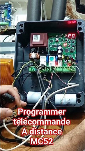 Motorline, MC52 , programmation des télécommandes à distance