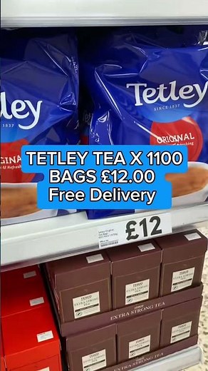 TETLEY Tea 1100 Bags, £12.00 with Free Delivery for New Customers