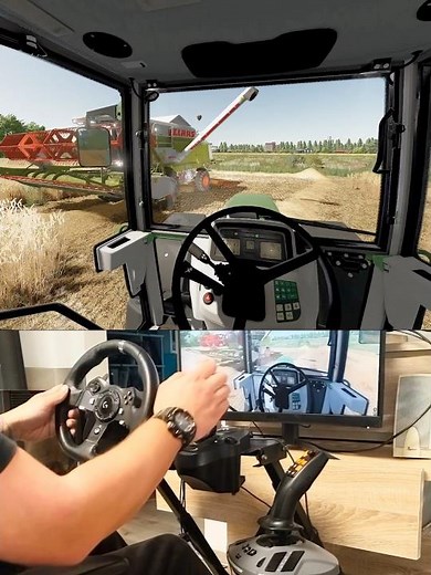 Farming Simulator Fendt 515 Logitech Steering Wheel Manual Gearbox Thrustmaster Farmstick #dkgc