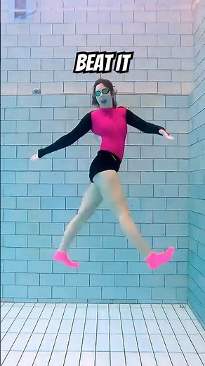 Underwater Gravity-Defying Beat It Dance