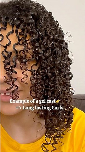 Gel Cast is Key 🔑 if you want your curls to last