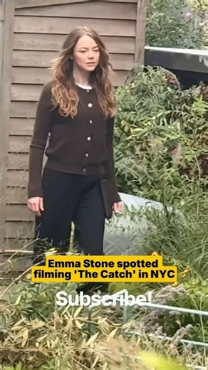 The Catch, 2027, Emma Stone on set