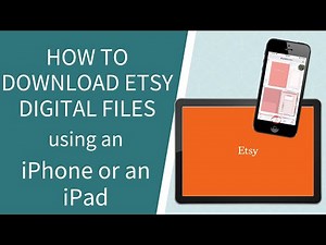 How to Download Etsy Digital Files Using an iPhone or an iPad | Digital Planning Tutorial