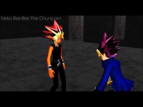 【MMD Yugioh】Yami Yugi, Yugi Mutou Vs Atem - FIGHT