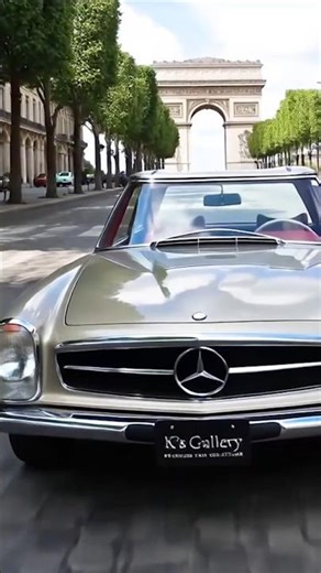 シャンゼリゼの陽光を纏って 1969年式 メルセデスベンツ 280SL パコダ・ルーフの輝き #Shorts #mercedesbenz