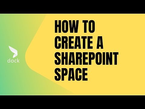 How to create a SharePoint Space - Tutorial