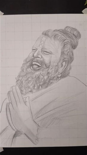 Premanand Ji Maharaj Drawing, #shorts#drawing #art #premanandjimaharaj