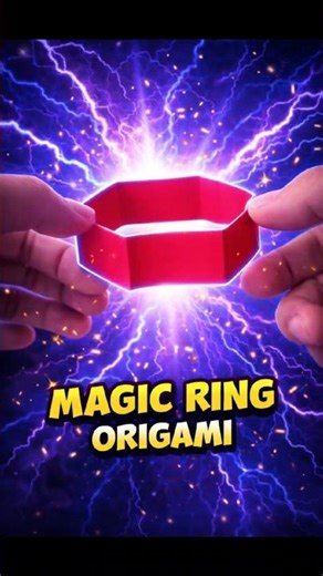 Magic Color Changing Paper Ring 💍✨ | How To Make Origami Magic Ring