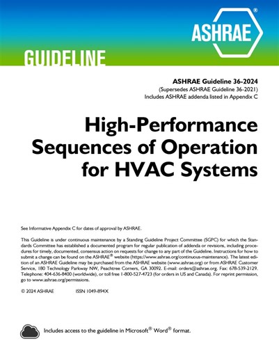 The 2024 edition of ASHRAE Guideline 36 introduces key updates: Three new modular humidity-limiting/dehumidification strategies for multizone VAV AHUs, an outdoor air pollution mode for disabling… | ASHRAE | 11 comments