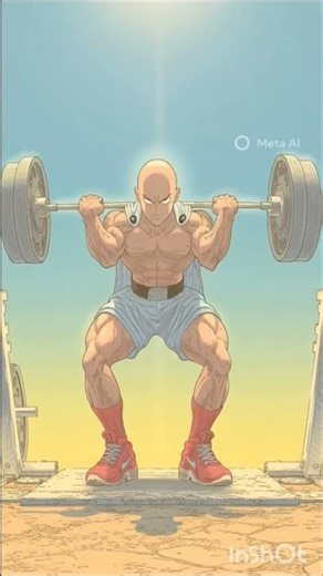One punch man 👊 tips on growing quad,s #saitama #usa #onepunchmansaitama #anime #animeworkout #gym