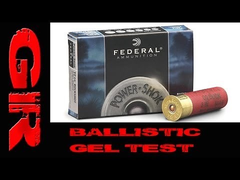 Federal 12 Gauge 3 Inch Magnum 00 Buck Ballistic Gelatin Test