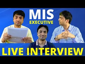 Live Interview of MIS Executive | MIS Interview Questions and Answers | MIS executive work details