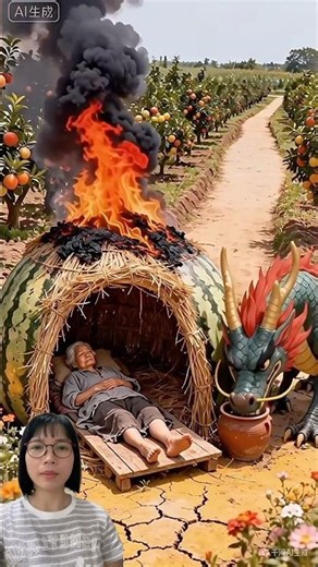 Nhà dưa hấu của bà bị cháy #trendingshorts #trendingvideo #shorts #shortsviral #viralshorts