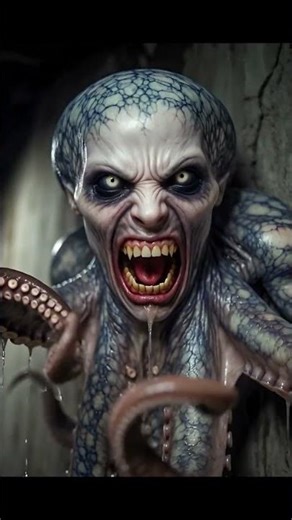 Creepy Octopus Monster Reveal: Flashlight Fright Fest