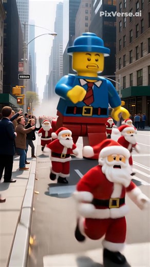 Christmas Lego parade in New York #lego #christmas #running