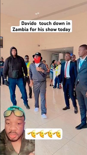 Arrived of davido in Zambia for his concert today shut down 🫡🫡