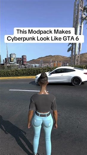 This modpack makes Cyberpunk look like GTA 6 🤯PC mods go crazy #cyberpunk2077 #gta6